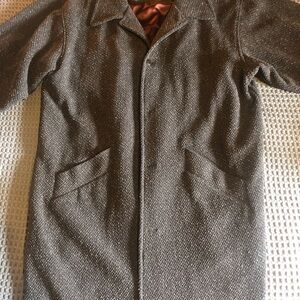 The Territory Ahead Men's Gray/BrownTweed Car/Over Coat size L